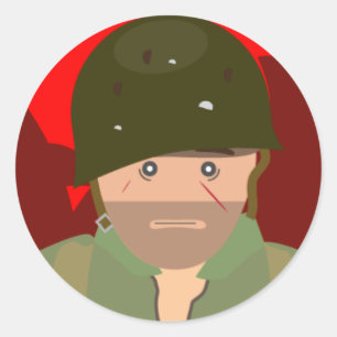 Adesivo US Marine 1000 yard stare (História Simples)