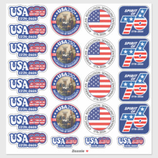 Adesivo USA 250 - America's 250th Assorted