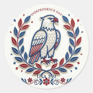 Adesivo USA 250 Anos de Independência Águia Patriótica Cor
