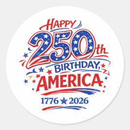 Adesivo USA America 250th Anniversary Patriotic