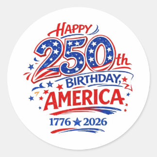 Adesivo USA America 250th Anniversary Patriotic