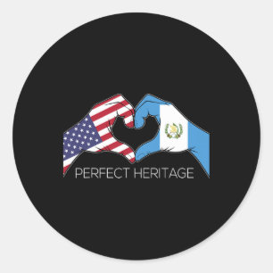Adesivo Usa E Guatemala Guatemalteco Americano Perfeito He