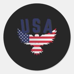 Adesivo Usa Eagle 4 De Julho Dão Orgulho Americano Casual
