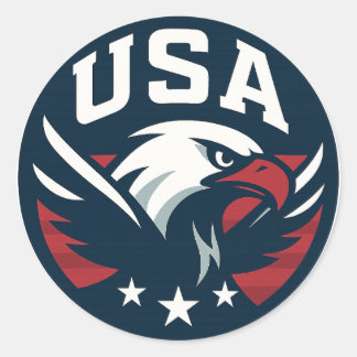 Adesivo USA Eagle Roundel — Agressivo Emblem Esportivo