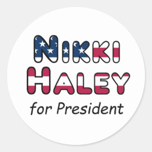 Adesivo USA Election Haley para Presidente