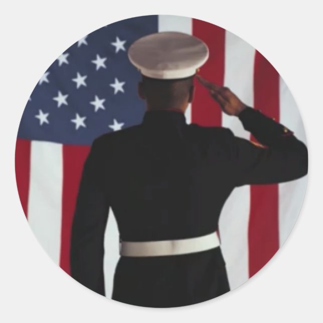 ADESIVO USA FLAG & MARINE WARRIER (Frente)