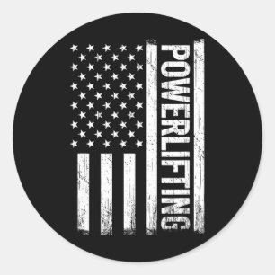 Adesivo Usa Gym Powerlifter Powerinclusive Para