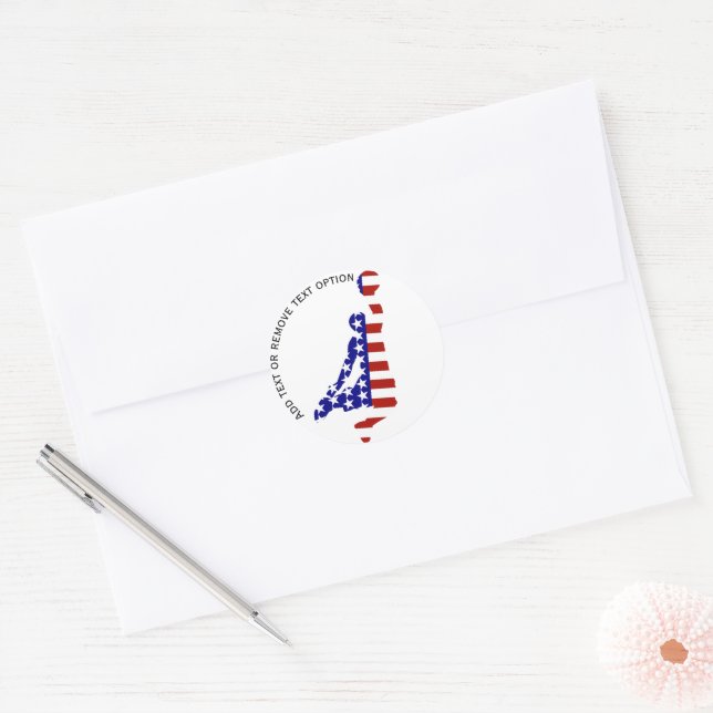 Adesivo USA Patriotic BASKETBALL (Envelope)