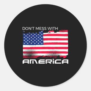 Adesivo Usa patriótico - bandeira americana liberdade - or