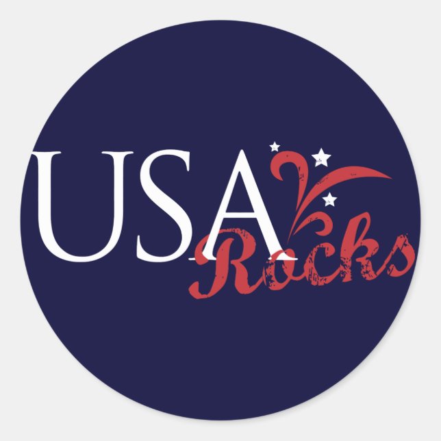 Adesivo USA Rocks Sticker (Frente)