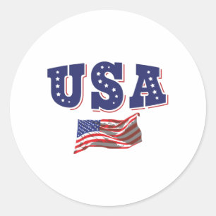 Adesivo USA Soccer Fan Jersey Mostra Bandeira Americana