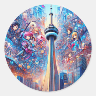 Adesivo USA Tower Sticker - Icônico American Skyline