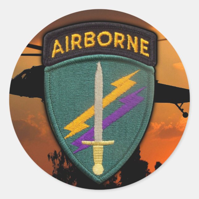 Adesivo USACAPOC( A) Sistema de Operações Especiais Vetera (Frente)