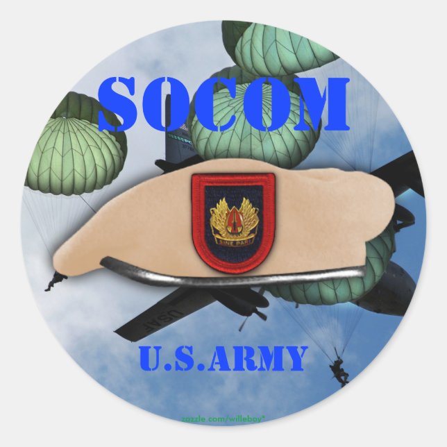 Adesivo USASOC Special operations comando socom Stickers (Frente)
