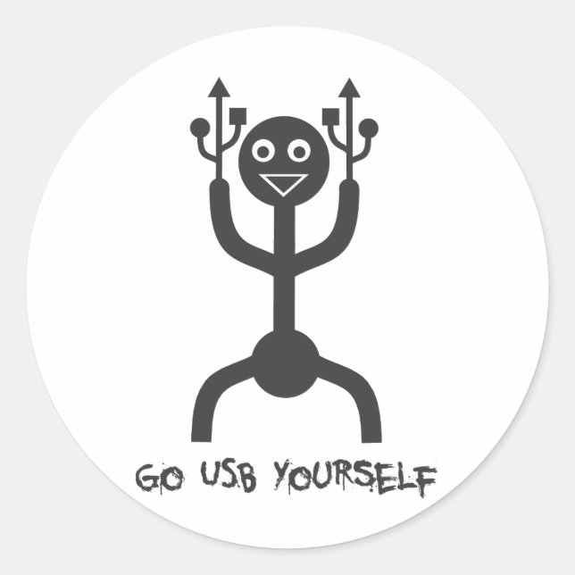 Adesivo USB Man (Frente)