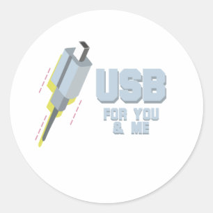 ADESIVO USB PARA VOCÊ E MIM