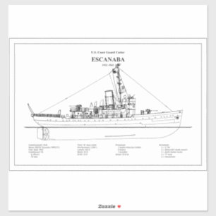 Adesivo USCGC Escanaba wpc-77 - BD