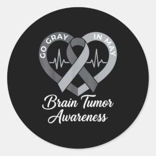 Adesivo Use cinza em maio guerreiro forte tumor cerebral c