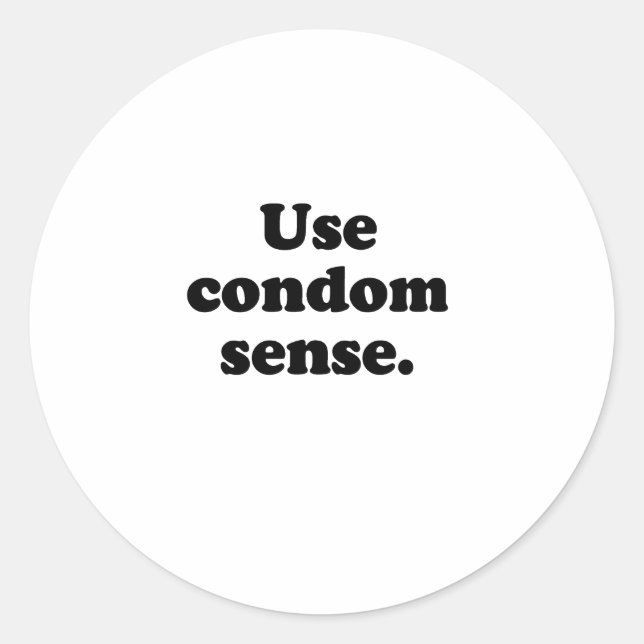 ADESIVO USE CONDOM SENSE (Frente)