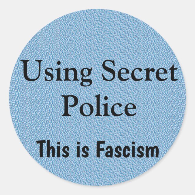 Adesivo Using Secret Police (Frente)