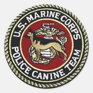 ADESIVO USMC CANINE TEAM