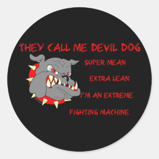 Adesivo USMC Chamam-me Cão do Diabo