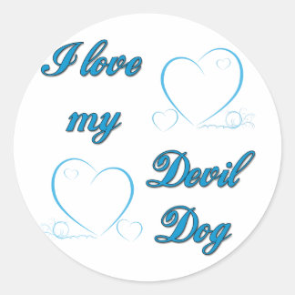 Adesivo USMC I Love My Devil Dog