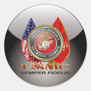 Adesivo USMC Semper Fi [edição especial] [3D]