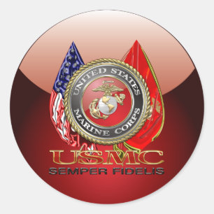 Adesivo USMC Semper Fi [edição especial] [3D]