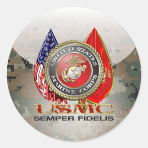 Adesivo USMC Semper Fi [edição especial] [3D]
