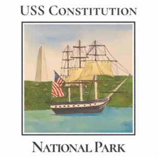 Adesivo USS Constitution, Parque Histórico Nacional, Bosto