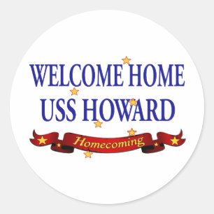 Adesivo USS Home bem-vindo Howard
