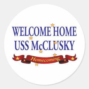 Adesivo USS Home bem-vindo McClusky