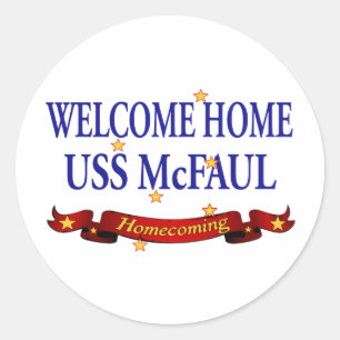 Adesivo USS Home bem-vindo McFaul