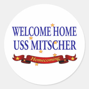 Adesivo USS Home bem-vindo Mitscher