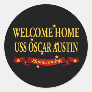 Adesivo USS Home bem-vindo Oscar Austin