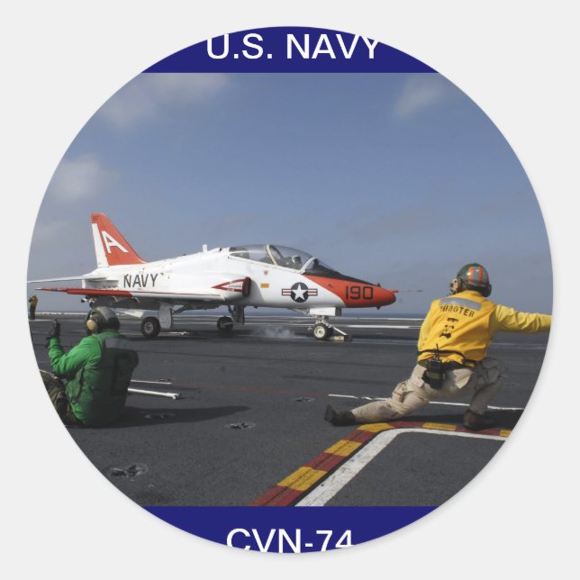 Adesivo USS John C Stênis Flightdeck Sticker (Frente)