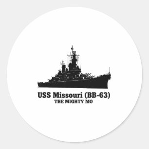 Adesivo Uss Missouri Homens Mulheres Bb-63 Couraçado Uss M
