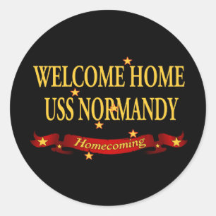 Adesivo USS Normandy Home bem-vindo