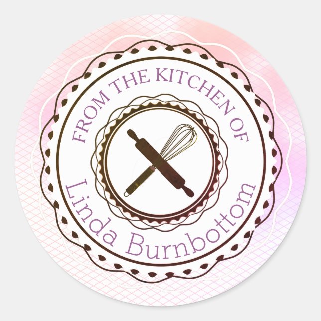 Adesivo Utensílios cozinheiros sussurram da cozinha do ade (Frente)