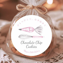 Adesivo Utensílios de Cozinha Rosa Nome do Produto de Pada