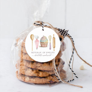 Adesivo Utensílios de pastelaria de cupcake