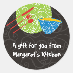 Adesivo Utensílios decorativos da bacia da placa de minha