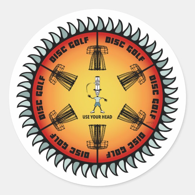 Adesivo Utilize a sua cabeça 2 (Frente)