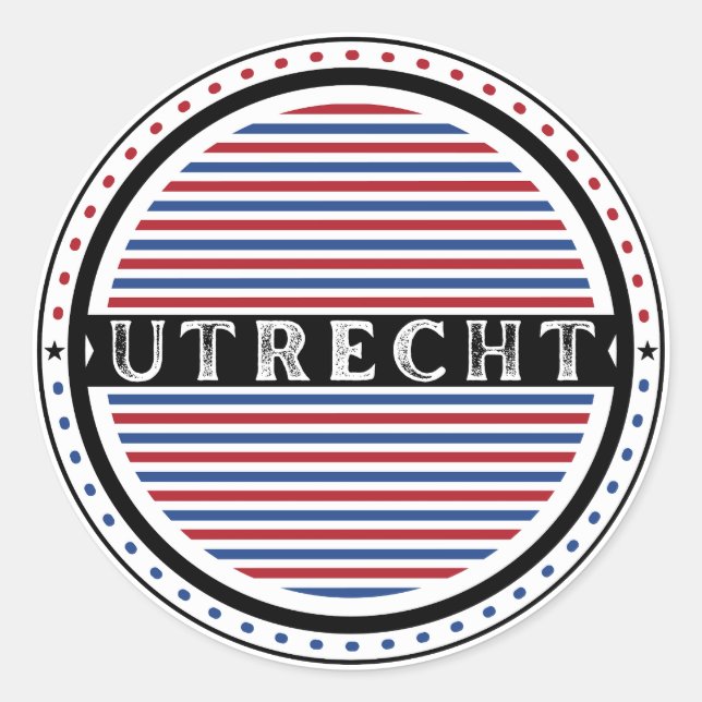 Adesivo Utrecht City Pride Emblem – Dutch Identity (Frente)