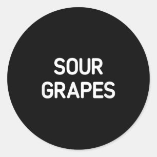 Adesivo Uvas azedas, Engraçadas, Piadas, Sarcásticas