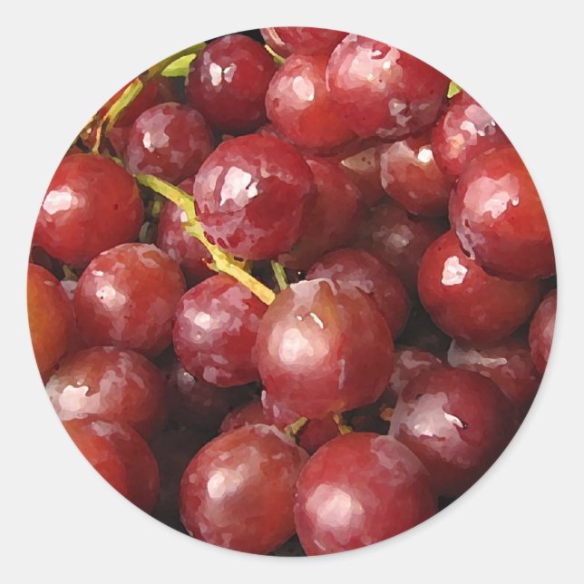 Adesivo Uvas Vermelhas (Frente)