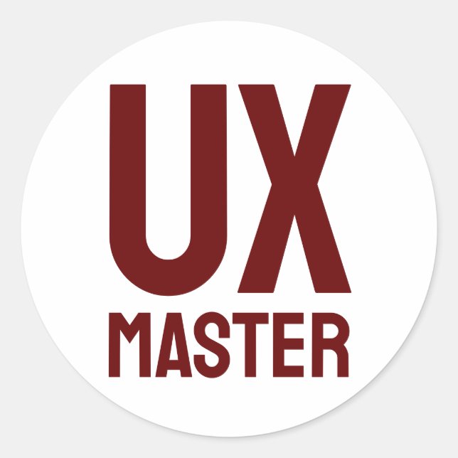 Adesivo UX Master (Frente)
