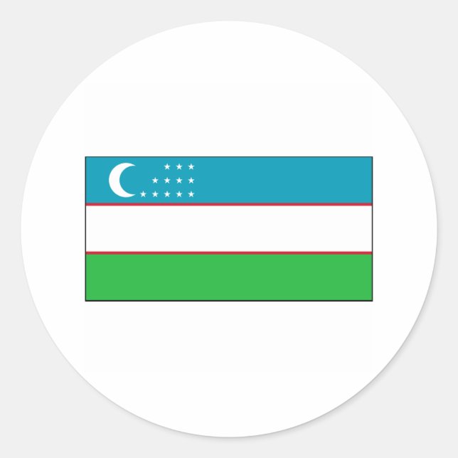 Adesivo Uzbequistão FLAG International (Frente)