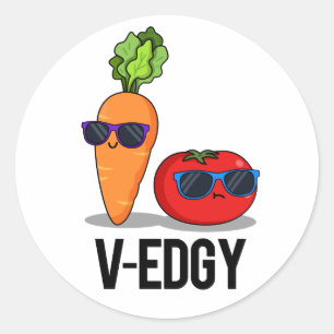Adesivo V-Edgy Funny Veggie Pun